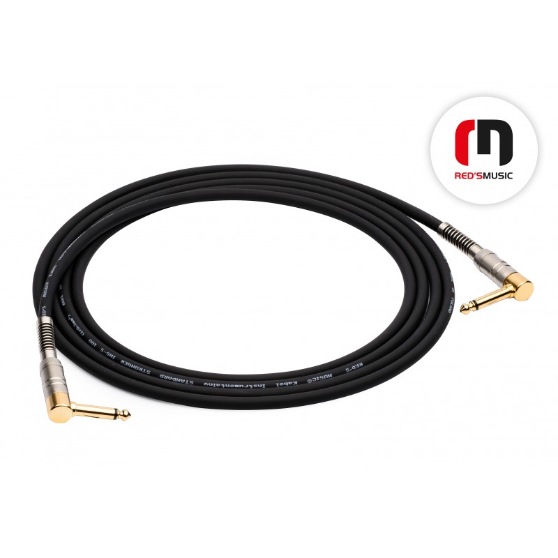 Reds Music  GCS1390 Kabel Instrumentalny - STRONGER - Jack mono kątowy / Jack mono kątowy długość 9.0 m